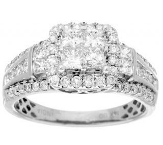 Halo Mosaic Diamond Ring, 14K, 1.40 cttw, by Affinity —