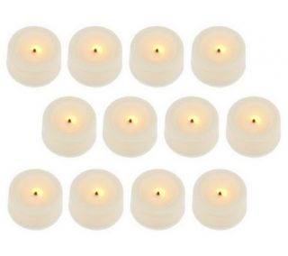 Candle Impressions S/12 Flameless Tealights with Timers   H193887 —
