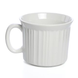 Corningware French White 20 oz. Mug with Vented Plastic Cover