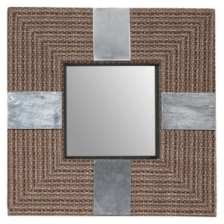 18 Square Mirror   Brown