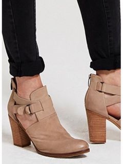 Mint Velvet Sand Tyra Cut Out Ankle Boot Neutral