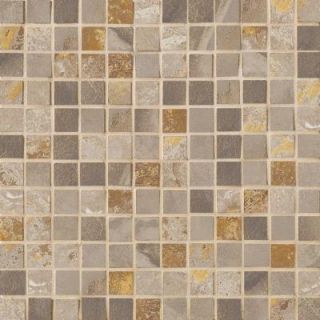 MARAZZI Jade 13 in. x 13 in. x 8 1/2 mm Taupe Porcelain Mesh Mounted Mosaic Floor and Wall Tile UE4Y