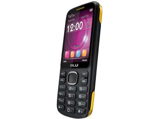 Blu Jenny TV 2.8 T1762T Under 1GB Black/Yellow Unlocked GSM Dual SIM Cell Phone 2.8"