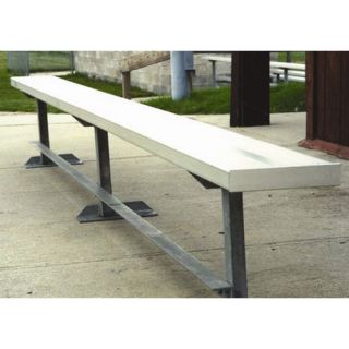 21 W Aluminum Frame Team Bench with Optional Back & Contour Seat