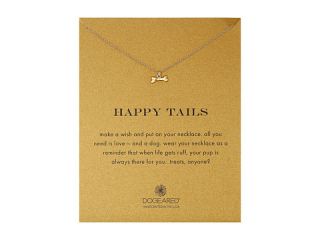 Dogeared Happy Tails Dog Bone Necklace Gold Dipped