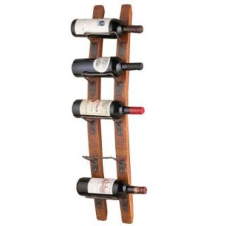Wine Enthusiast Barrel Stave 5 Bottle Wall Wine Rack 570 08 10