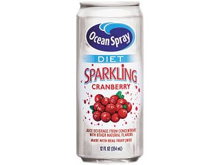 Diet Sparkling Cranberry Juice, 12Oz Can, 12/Carton