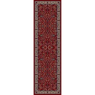 Concord Global Trading Jewel Kashan Red 2 ft. 3 in. x 7 ft. 7 in. Rug Runner 40602