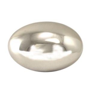 Copper Mountain Hardware 1 1/2 in. Polished Nickel Egg Shaped Cabinet Knob SH110US14