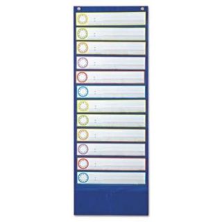 Carson Dellosa 158031 Deluxe Scheduling Pocket Chart, 12 Pockets, 13 x 36