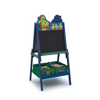 Ninja Turtles Wooden Double Sided Activity Easel with Storage by Delta