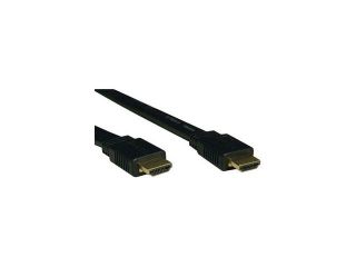 Tripp Lite P568 010 FL 10 ft. Black Flat HDMI Gold Digital Video Cable   HDMI M / HDMI M