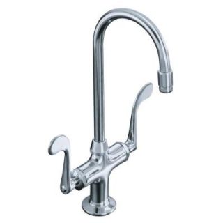 KOHLER Essex 1 or 3 Hole 2 Handle Bar Faucet in Polished Chrome K 8761 CP