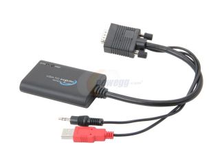 SYBA SY ADA31025 VGA to HDMI Converter HDCP Compliant USB Powered