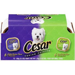 CESAR Canine Cuisine Variety Pack Top Sirloin & Grilled Chicken Flavor Dog Food (12 Count)