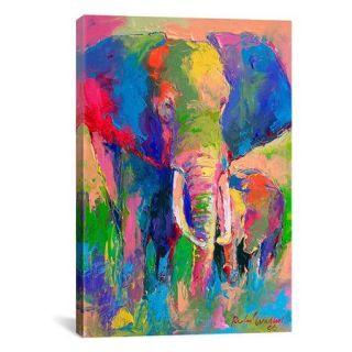iCanvas Elephant by Richard Wallich Painting Print on Canvas