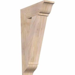 Ekena Millwork 5.5 in. x 32 in. x 20 in. Douglas Fir Traditional Smooth Bracket BKT06X20X32TRA01SDF