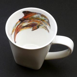 Something Fishy Pair of Dolphins Square Mug