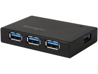 Kensington 085896339793 UH4000C 4 Port USB 3.0 Hub with 15W/3Amp Power Adapter
