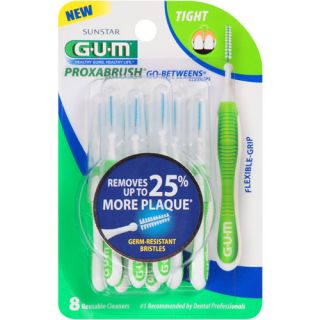 GUM Proxabrush Reusable Go Between Cleaners, Tight, 8 count