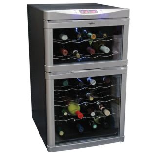 Koolatron 24 Bottle Dual Zone Thermoelectric Wine Refrigerator