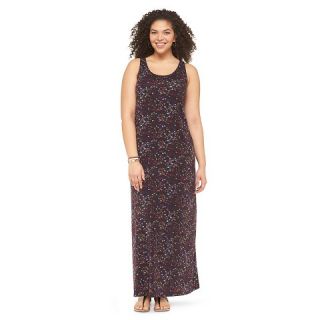 Womens Plus Size Sleeveless Crochet Detail Maxi Dress   Mossimo