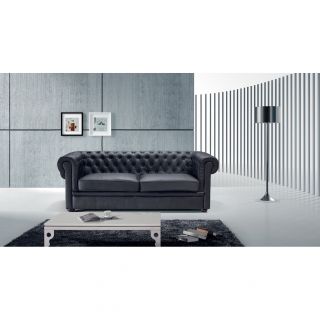 Black Chesterfield Two seater Sofa   Shopping   Great Deals