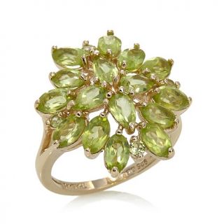 Technibond® Bold "Flower" Gemstone Ring   7833818