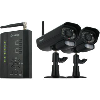 DEFENDER Digital Wireless DVR Security System with Receiver and 2 Cameras