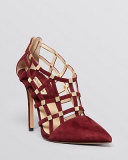 Michael Kors Pointed Toe Caged Pumps   Agnes High Heel