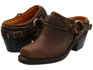 Frye Belted Harness Mule Tan Crazy Horse Leather