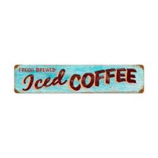Past Time Signs RPC251 Iced Coffee Food And Drink Vintage Metal Sign