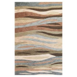 Kas Rugs Tidal Sands Green 7 ft. 9 in. x 9 ft. 9 in. Area Rug MIA210879X99
