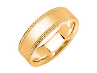 18K  Gold Mens  Park Ave Wedding Band (7mm)