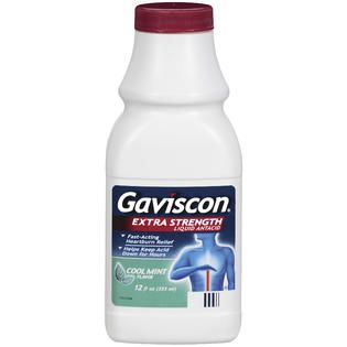 Gaviscon Extra Strength Liquid Cool Mint Flavor Antacid 12 OZ PLASTIC