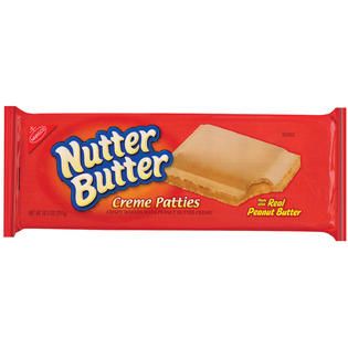 NABISCO NUTTER BUTTER Peanut Butter Sandwich Cookies 10.5 OZ TRAY