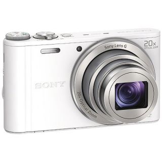 Sony White DSC WX300/W Digital Camera with 18.2 Megapixels and 20x Optical Zoom