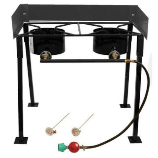 25 Portable Propane Camp Stove with Double Burner 438426