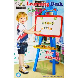 Home Innovations 3 in 1 Learning Desk with Chalkboard, Magnetic Board