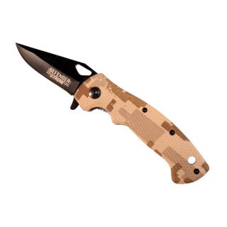 Desert Digital 7.5 Camo Spring Assisted Belt Clip Folding Knife