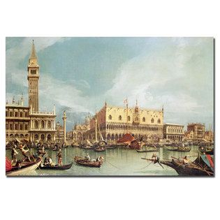 Trademark Fine Art Canaletto The Molo Venice Canvas Art   Home