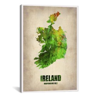 Ireland Watercolor Map by Naxart Graphic Art on Canvas by iCanvas
