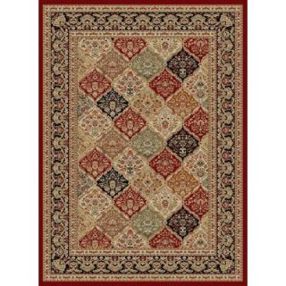 Tayse Rugs Sensation Red 8 ft. 9 in. x 12 ft. 3 in. Traditional Area Rug 4770  Red  9x12