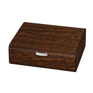 Visol Study Ironwood Finish Small Humidor for Occasional Cigar Smoker