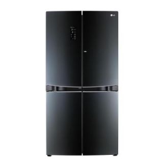 LG Electronics 33.5 cu. ft. French Door Refrigerator in Luminous Black Glass LPCS34886C