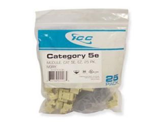 IC107E5CIV   25PK Cat5 Jack   Ivory