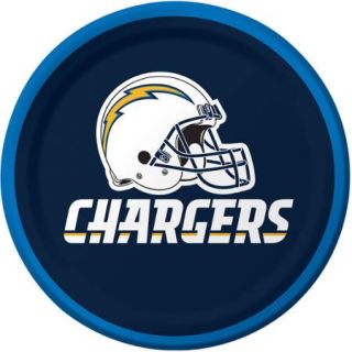 San Diego Chargers Dessert Plates, 8 Pack