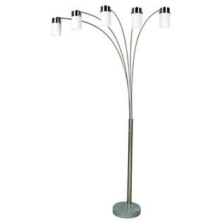 Ore  83 Brushed Steel Arch Floor Lamp