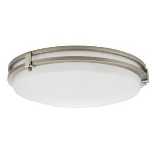 Lithonia Lighting 16 in. Brushed Nickel LED Saturn Flushmount FMSATL 16 20840 BN M4