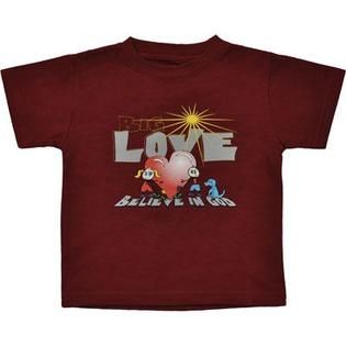 BiG, Believe in God Toddler Short Sleeve T Shirt   Love Heart (Unisex